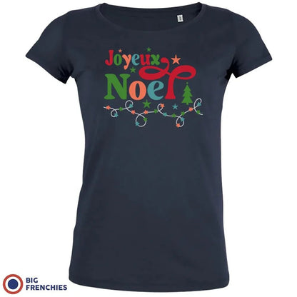 Joyeux Noël Christmas Women's Organic Cotton Tee - Create Marketplace