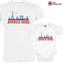 Joyeux Noël Paris Christmas Dad and Child Organic Cotton family Set (Set of 2) - Create Marketplace