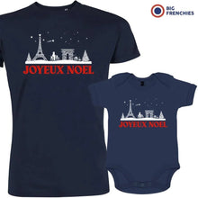 Joyeux Noël Paris Christmas Dad and Child Organic Cotton family Set (Set of 2) - Create Marketplace