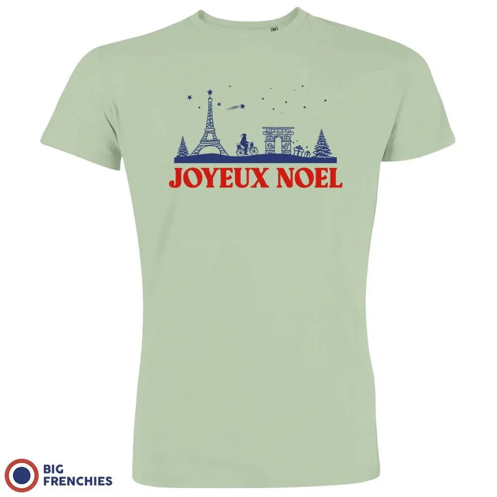 Joyeux Noël Paris Christmas Men's Organic Cotton Tee - Create Marketplace