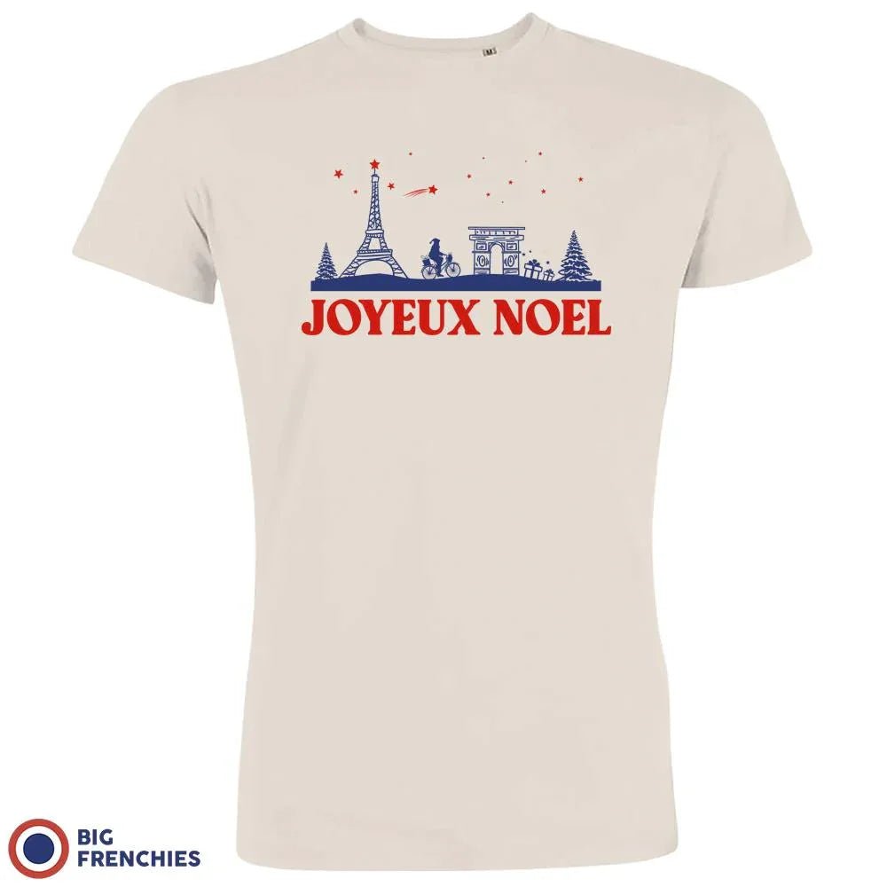 Joyeux Noël Paris Christmas Men's Organic Cotton Tee - Create Marketplace