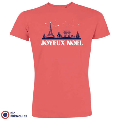 Joyeux Noël Paris Christmas Men's Organic Cotton Tee - Create Marketplace