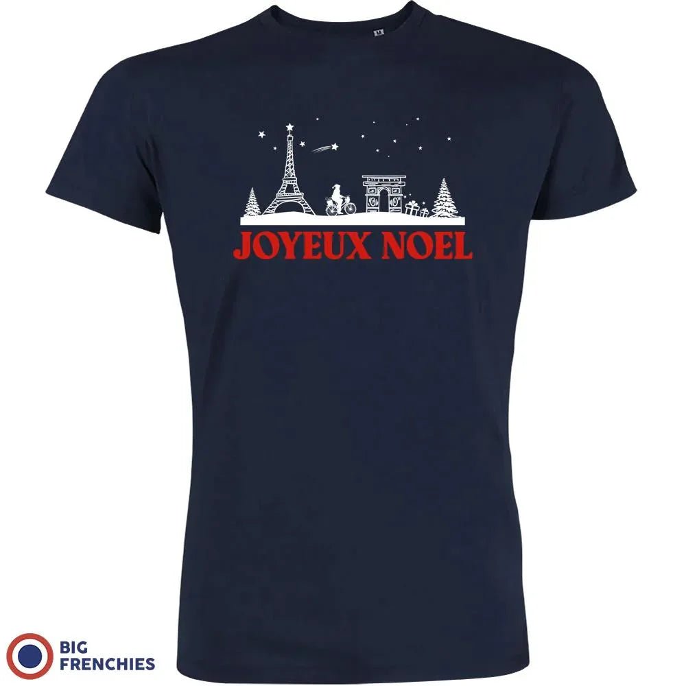 Joyeux Noël Paris Christmas Men's Organic Cotton Tee - Create Marketplace
