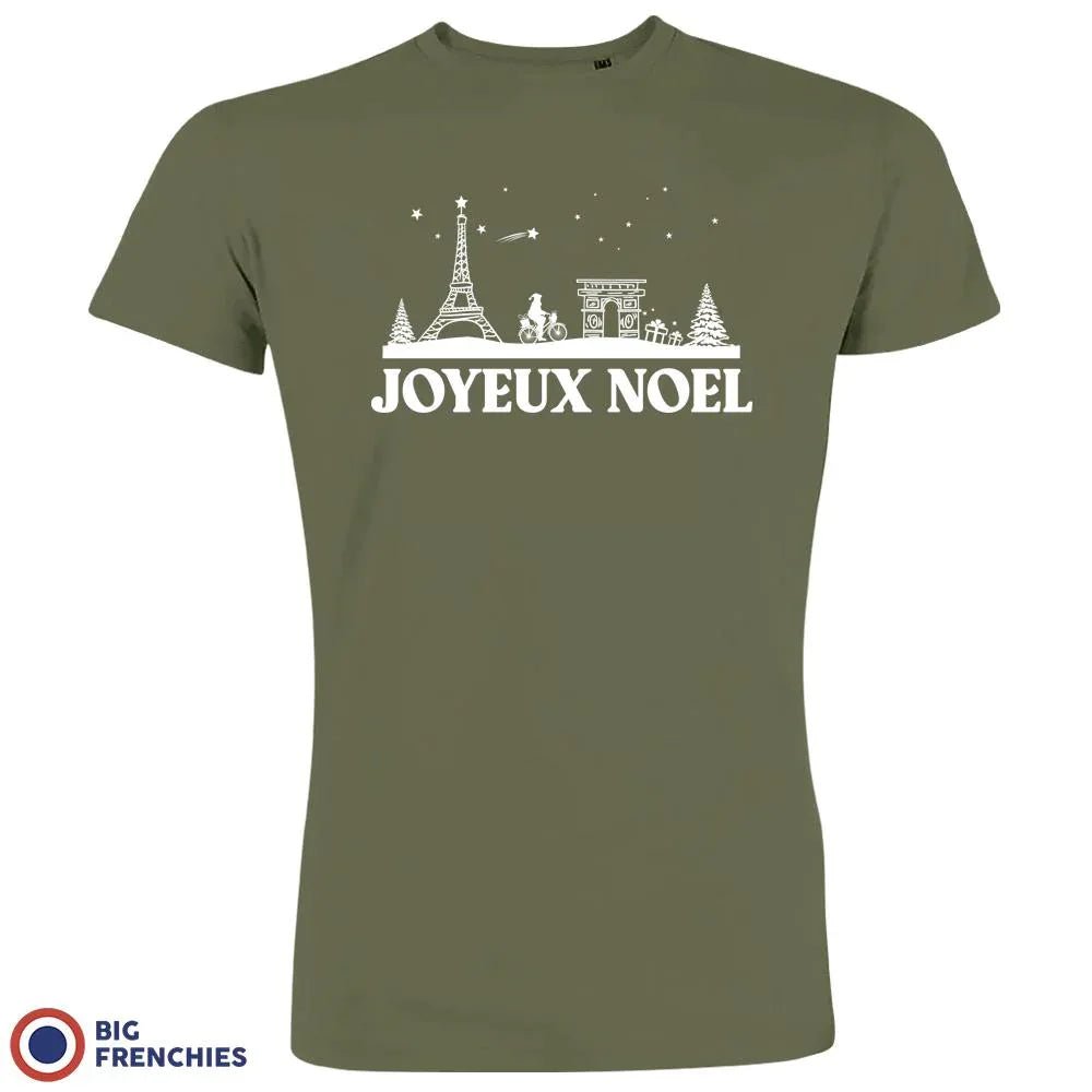 Joyeux Noël Paris Christmas Men's Organic Cotton Tee - Create Marketplace