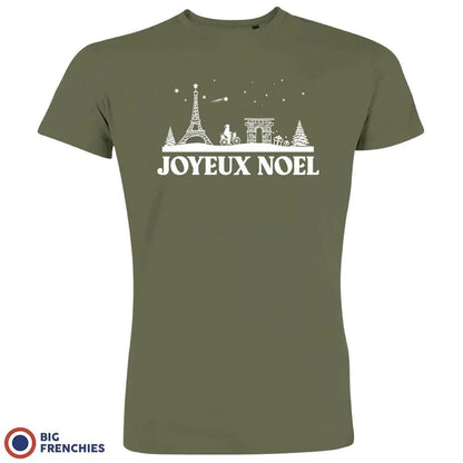 Joyeux Noël Paris Christmas Men's Organic Cotton Tee - Create Marketplace