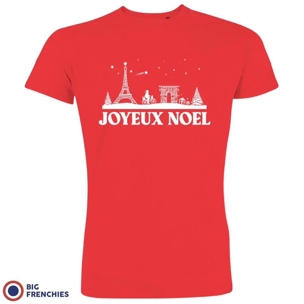 Joyeux Noël Paris Christmas Men's Organic Cotton Tee - Create Marketplace