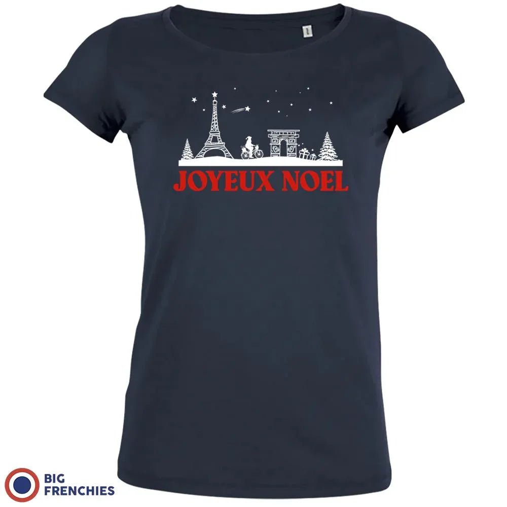 Joyeux Noël Paris Christmas Women's Organic Cotton Tee - Create Marketplace
