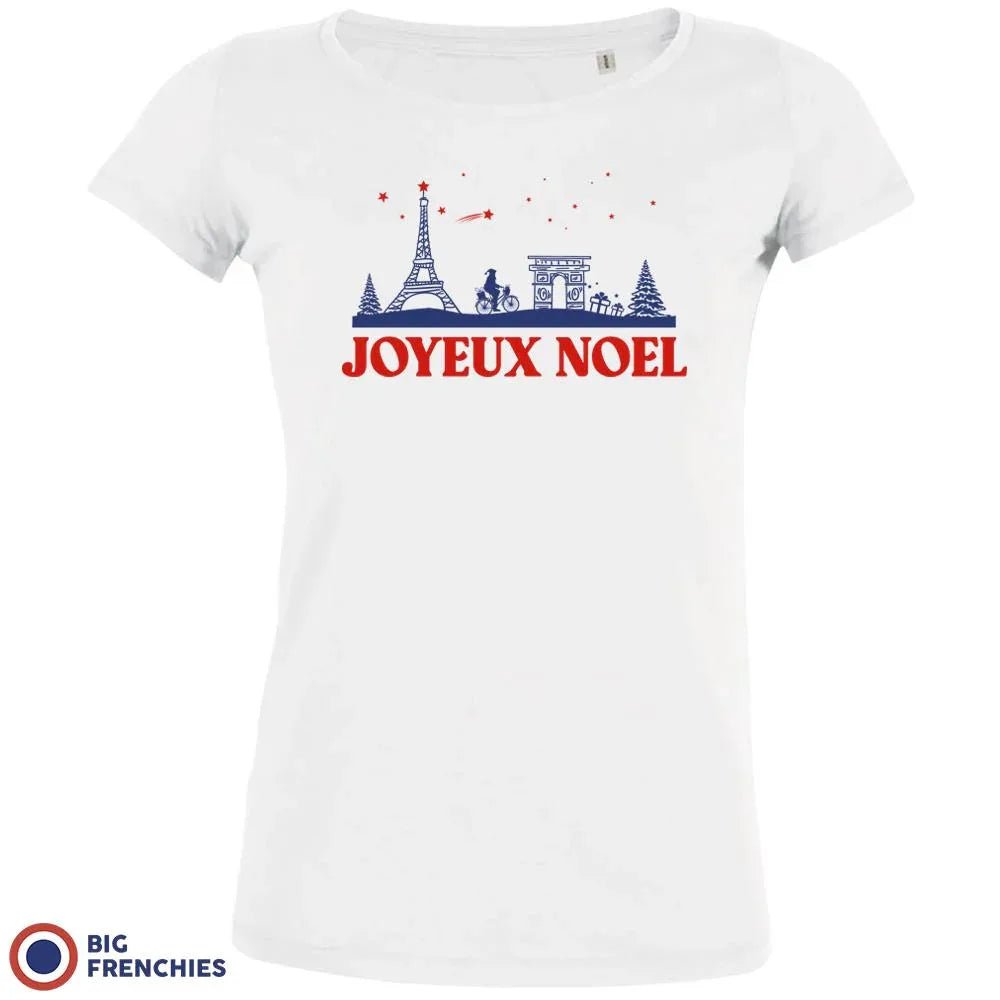 Joyeux Noël Paris Christmas Women's Organic Cotton Tee - Create Marketplace
