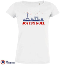 Joyeux Noël Paris Christmas Women's Organic Cotton Tee - Create Marketplace