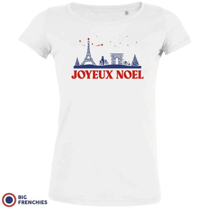 Joyeux Noël Paris Christmas Women's Organic Cotton Tee - Create Marketplace