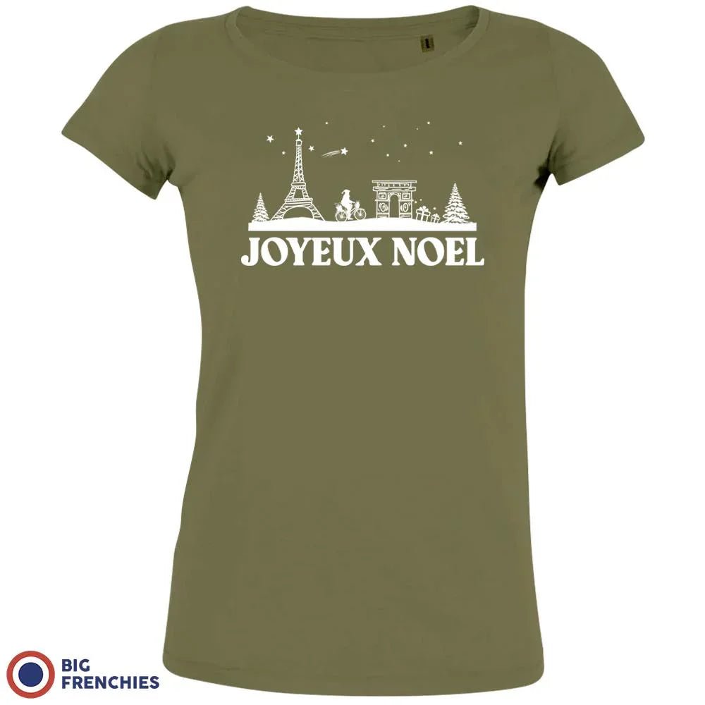 Joyeux Noël Paris Christmas Women's Organic Cotton Tee - Create Marketplace