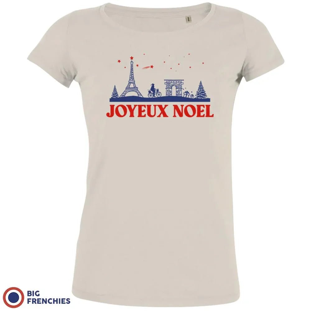 Joyeux Noël Paris Christmas Women's Organic Cotton Tee - Create Marketplace