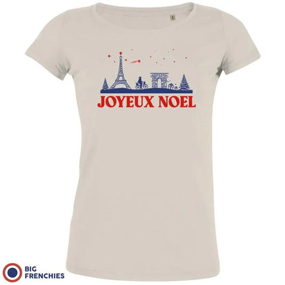 Joyeux Noël Paris Christmas Women's Organic Cotton Tee - Create Marketplace