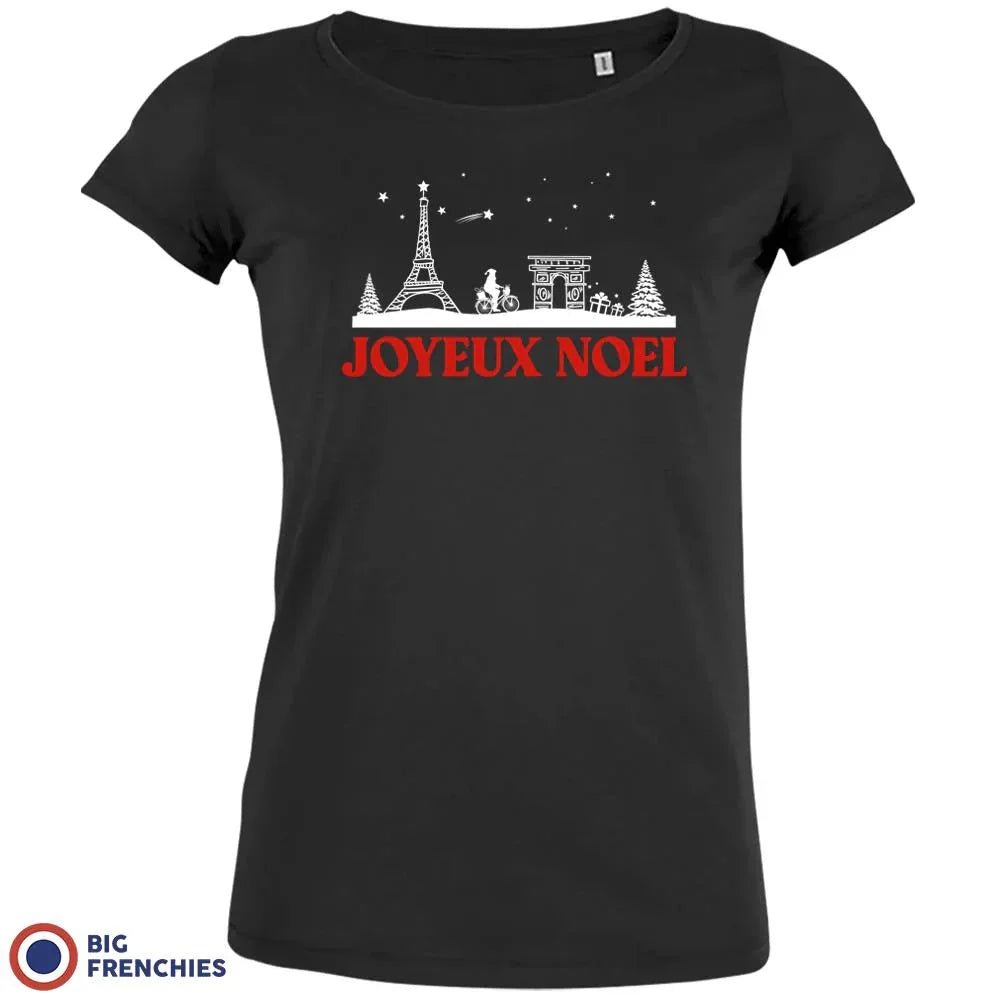 Joyeux Noël Paris Christmas Women's Organic Cotton Tee - Create Marketplace