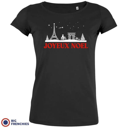 Joyeux Noël Paris Christmas Women's Organic Cotton Tee - Create Marketplace