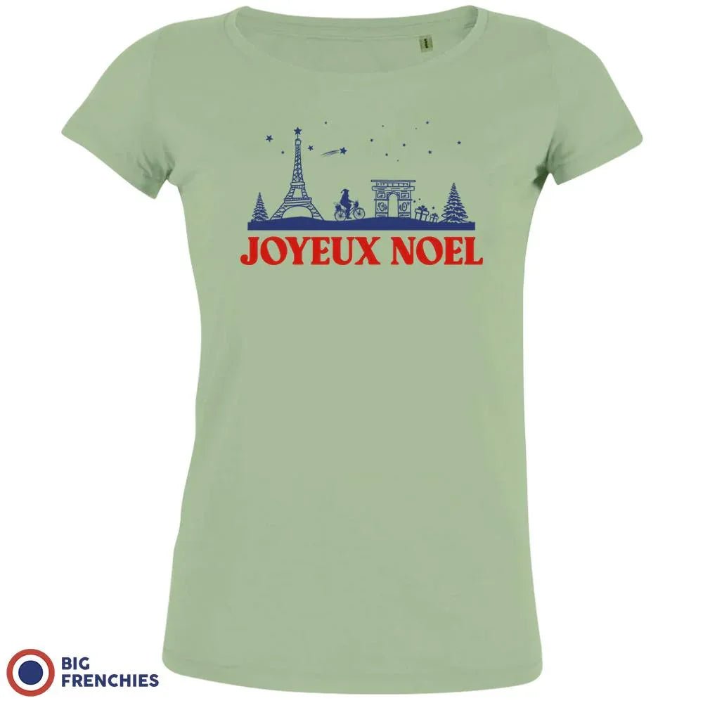 Joyeux Noël Paris Christmas Women's Organic Cotton Tee - Create Marketplace