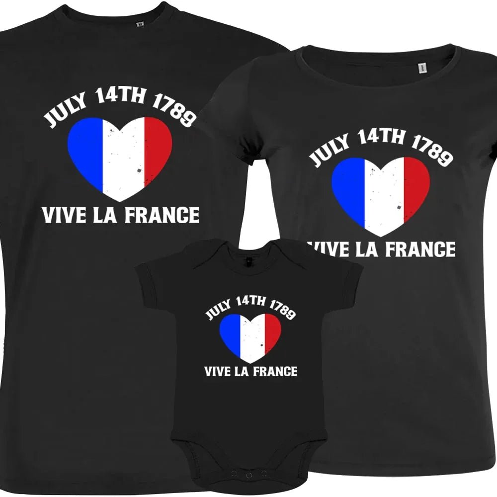 July 14Th Vive La France Matching Organic Cotton Family Set (Set of 3) - Create Marketplace