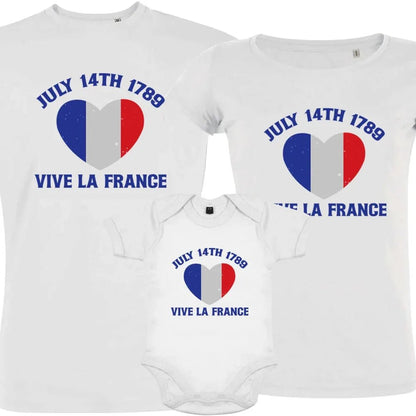 July 14Th Vive La France Matching Organic Cotton Family Set (Set of 3) - Create Marketplace