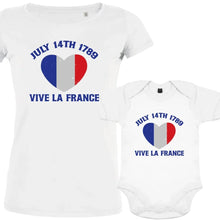 July 14Th Vive La France Mom and Baby Organic Cotton family Set (Set of 2) - Create Marketplace