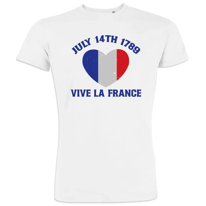 July 14Th Vive La France Tower Men's Organic Cotton Tee - Create Marketplace