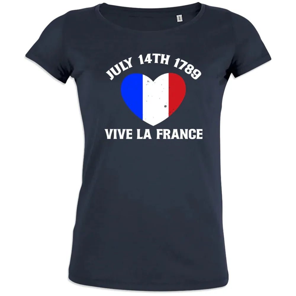 July 14Th Vive La France Women's Organic Cotton Tee - Create Marketplace