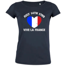 July 14Th Vive La France Women's Organic Cotton Tee - Create Marketplace