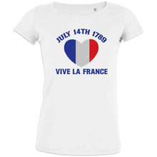 July 14Th Vive La France Women's Organic Cotton Tee - Create Marketplace