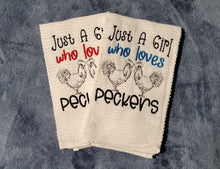 Just a Girl Who Loves Peckers Hand Towel - Create Marketplace