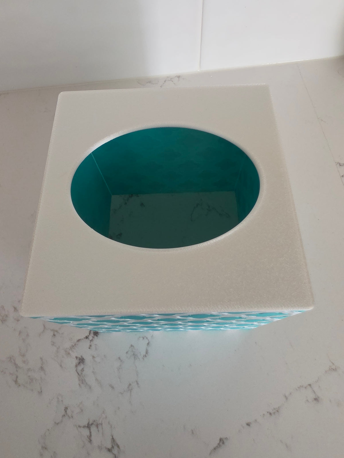 Modern Geometric Quatrefoil Tissue Box Cover