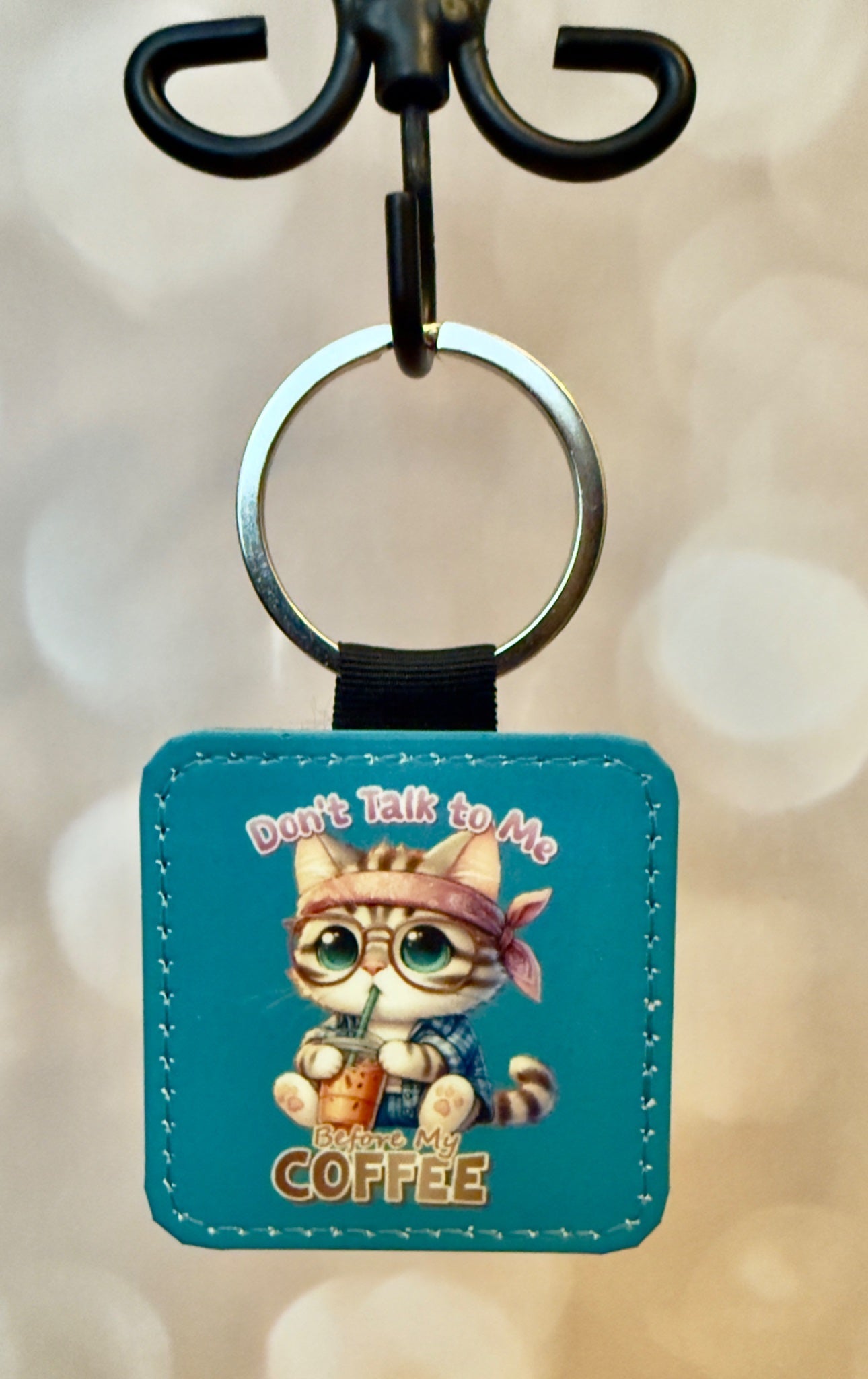 Keychain (Sq) - Don't Talk To Me - Create Marketplace