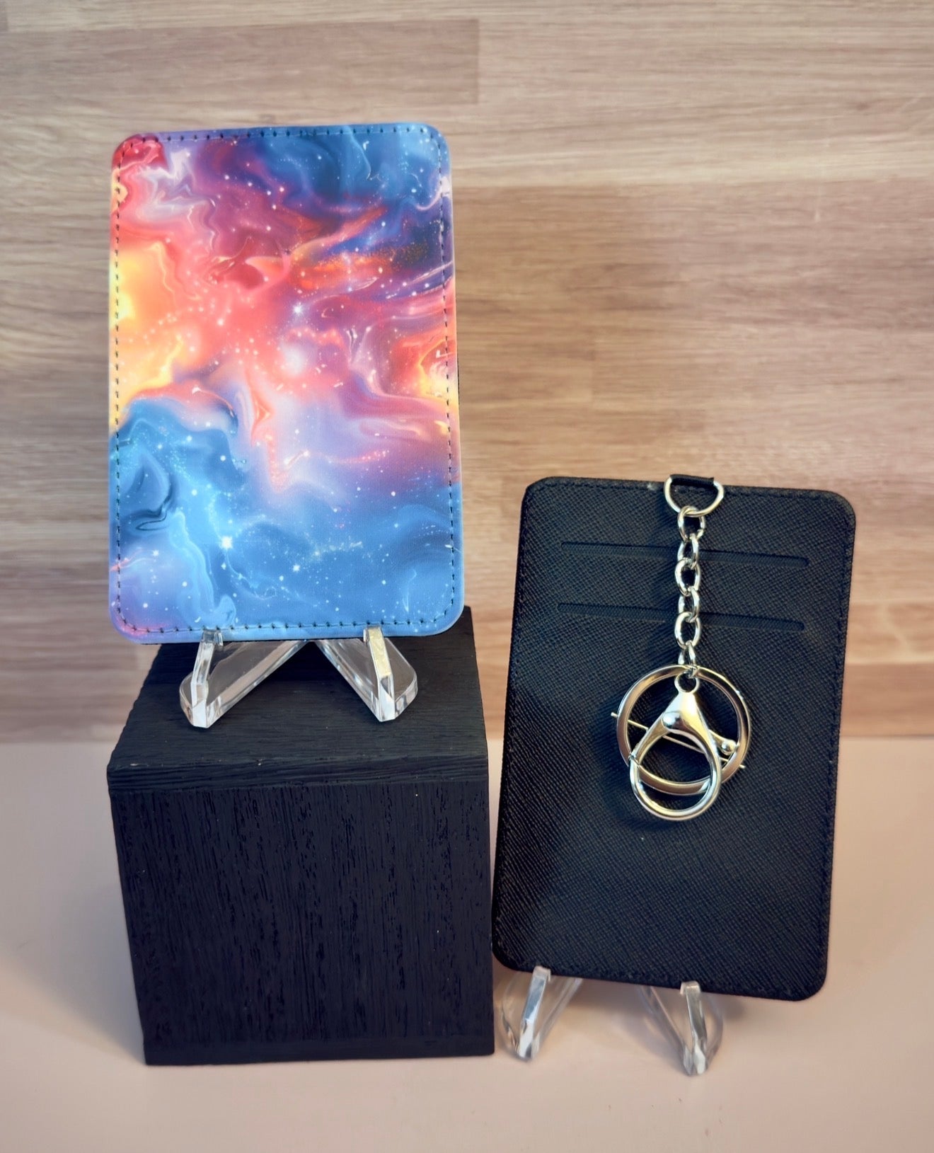 Keychain/Wallet - Colorful Galaxy - Create Marketplace