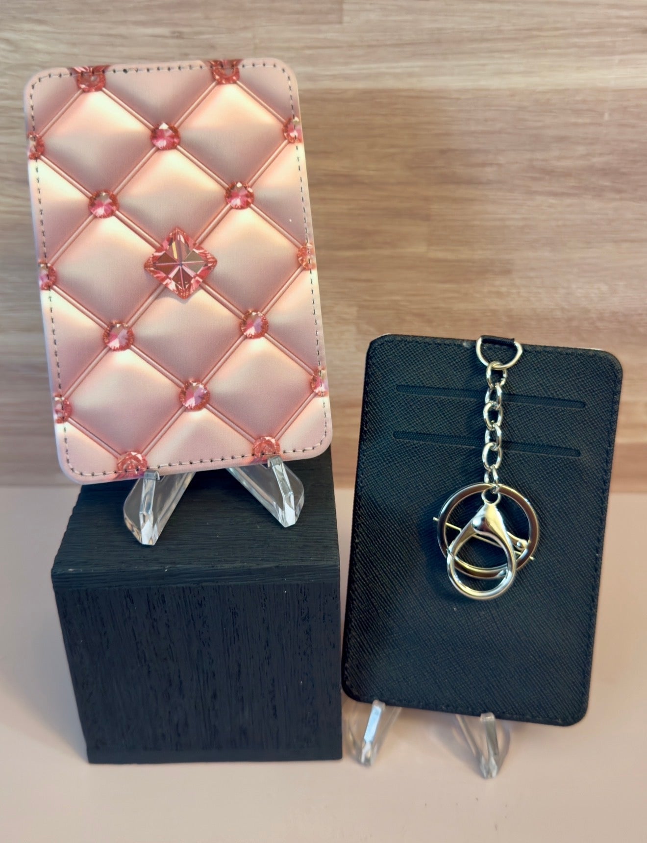 Keychain/Wallet - Pink Puff - Create Marketplace