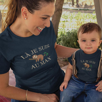 Là Je Suis Au Max Mom and Child Organic Cotton T-Shirts family Set (Set of 2) - Create Marketplace