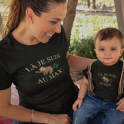 Là Je Suis Au Max Mom and Child Organic Cotton T-Shirts family Set (Set of 2) - Create Marketplace
