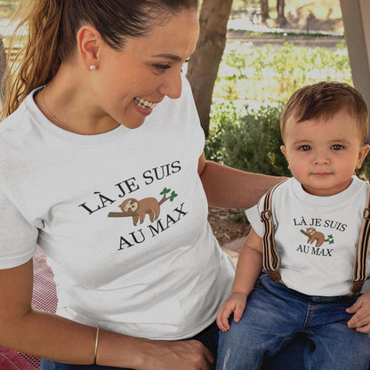 Là Je Suis Au Max Mom and Child Organic Cotton T-Shirts family Set (Set of 2) - Create Marketplace