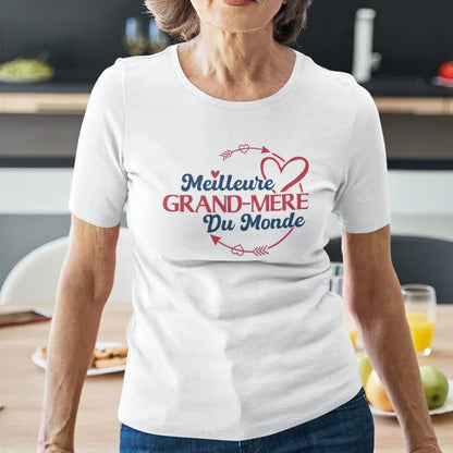 La Meilleure Grand-mère Du Monde Women's Organic Cotton Tee - Create Marketplace