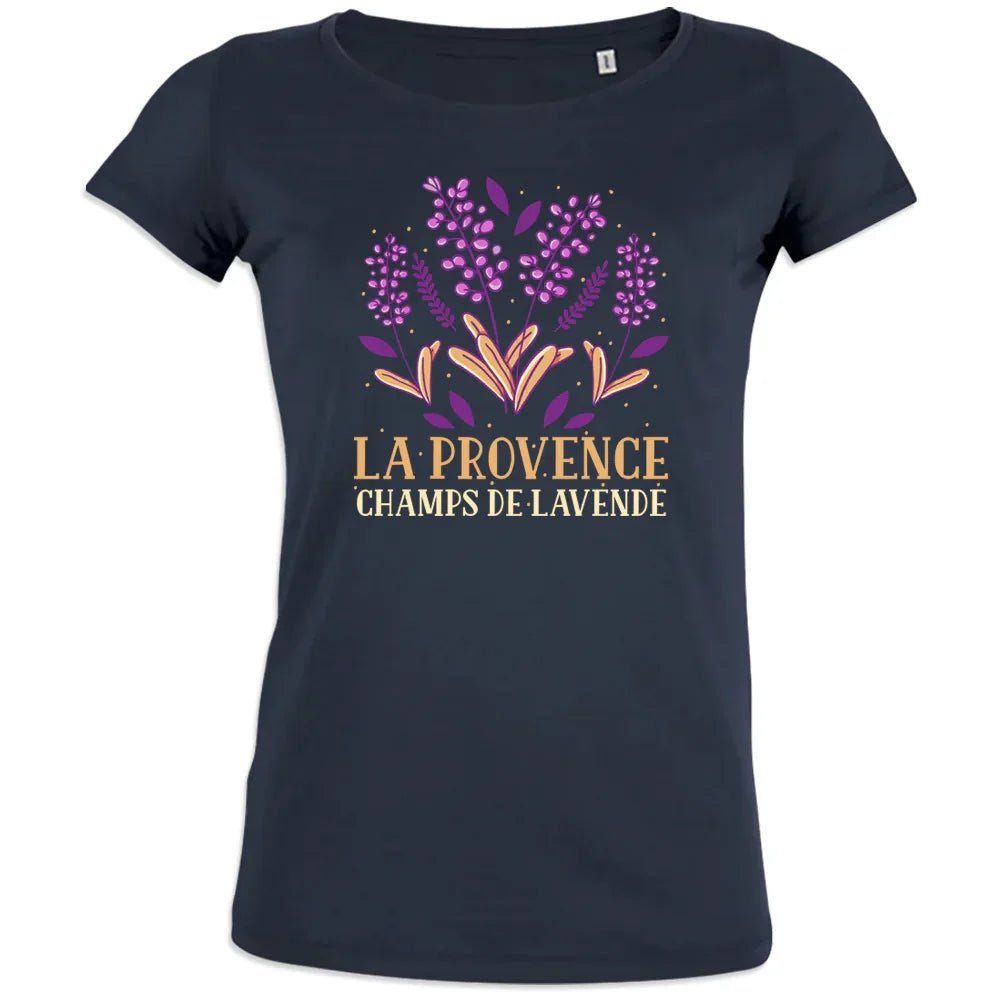 La Provence Champs De Lavande Women's Organic Cotton Tee - Create Marketplace