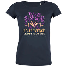 La Provence Champs De Lavande Women's Organic Cotton Tee - Create Marketplace