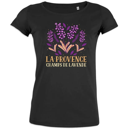 La Provence Champs De Lavande Women's Organic Cotton Tee - Create Marketplace