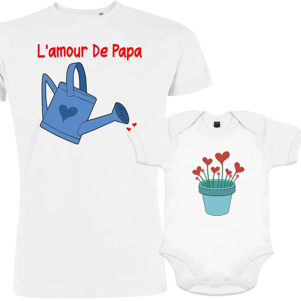 L'Amour de Papa Dad and Child Matching Organic Outfit - Create Marketplace