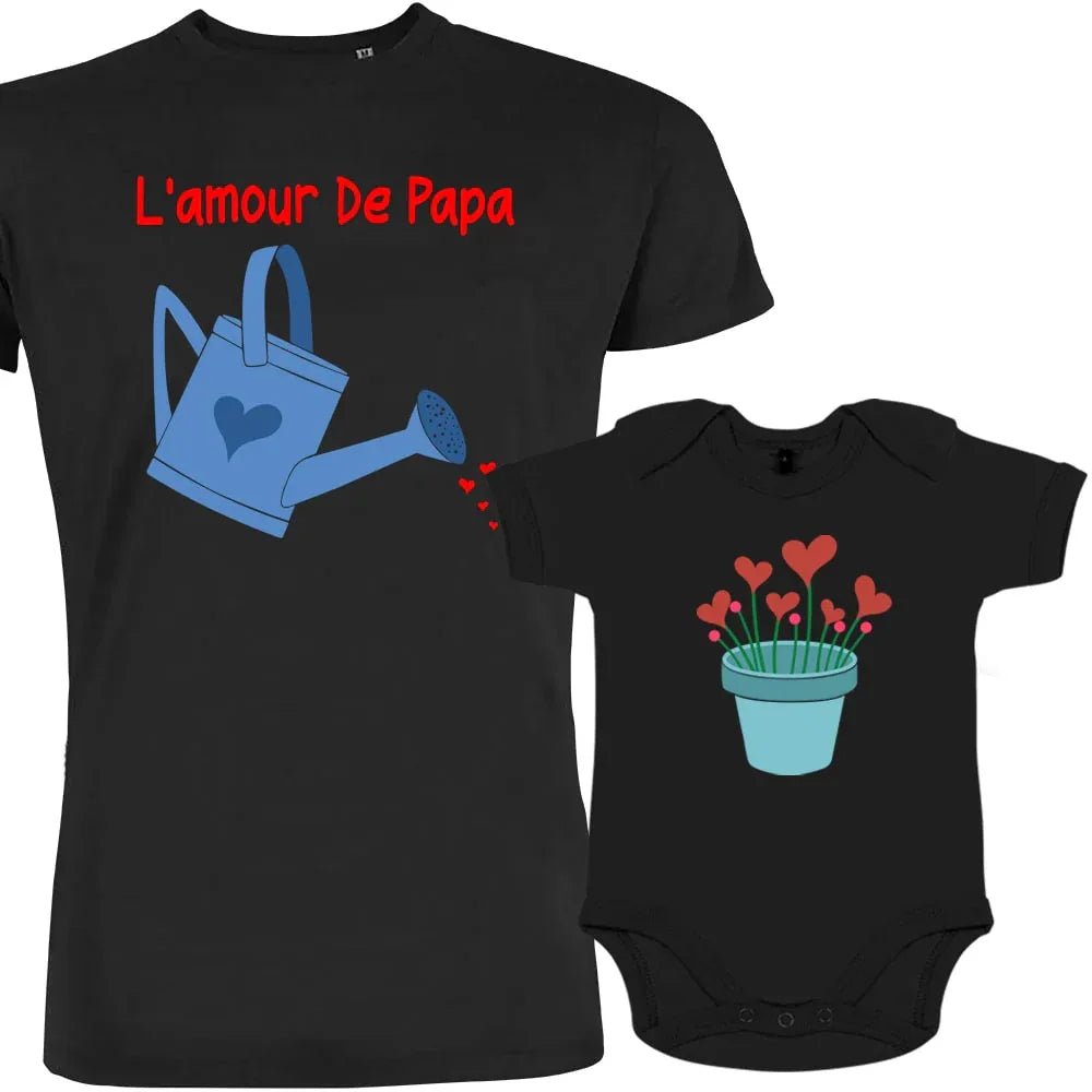L'Amour de Papa Dad and Child Matching Organic Outfit - Create Marketplace
