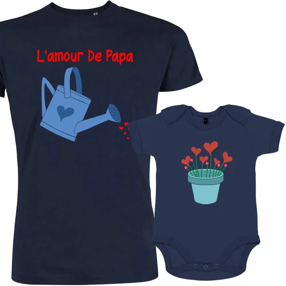 L'Amour de Papa Dad and Child Matching Organic Outfit - Create Marketplace