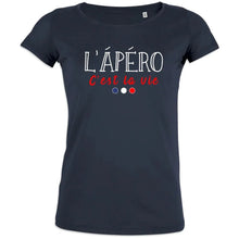 L'apéro C'est La Vie Women's Organic Cotton Tee - Create Marketplace