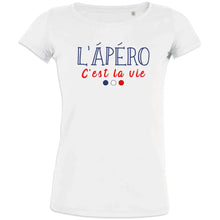 L'apéro C'est La Vie Women's Organic Cotton Tee - Create Marketplace