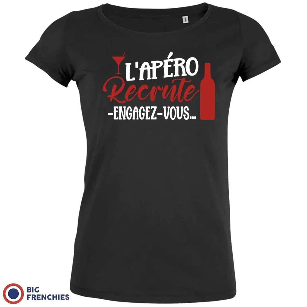 L'apéro Recrute Engagez-Vous Women's Organic Cotton Tee - Create Marketplace
