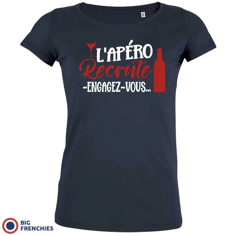L'apéro Recrute Engagez-Vous Women's Organic Cotton Tee - Create Marketplace