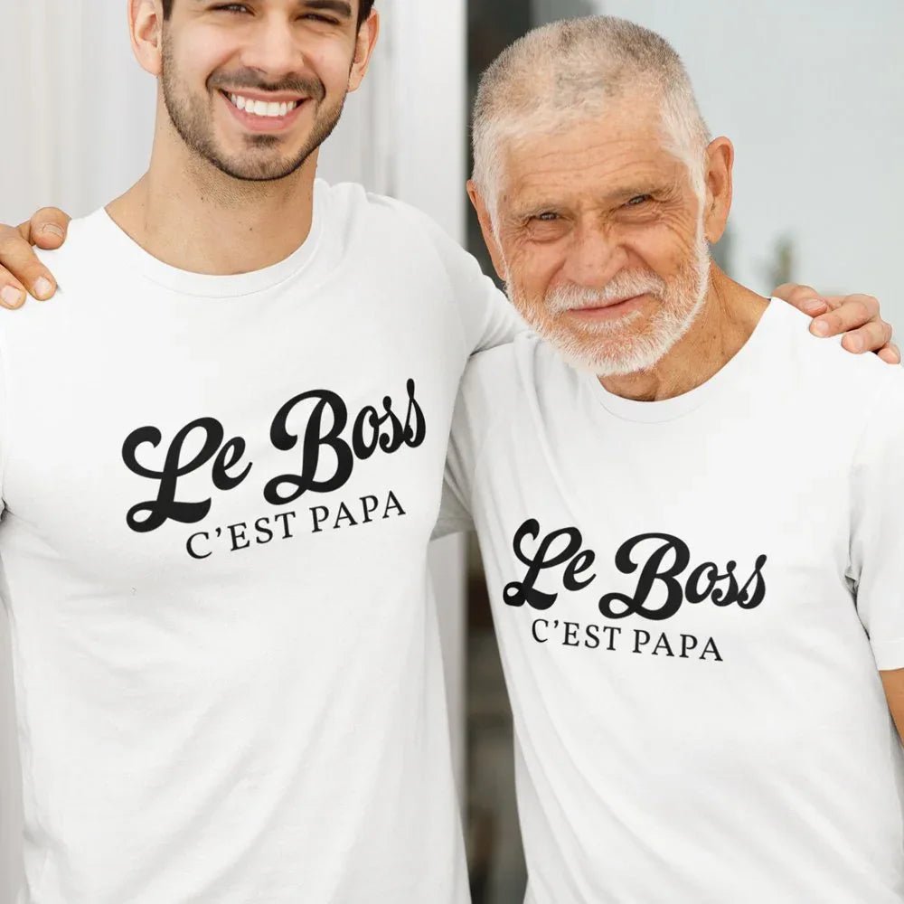 Le Boss C'est Papa Men's Organic Cotton Tee - Create Marketplace