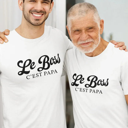 Le Boss C'est Papa Men's Organic Cotton Tee - Create Marketplace