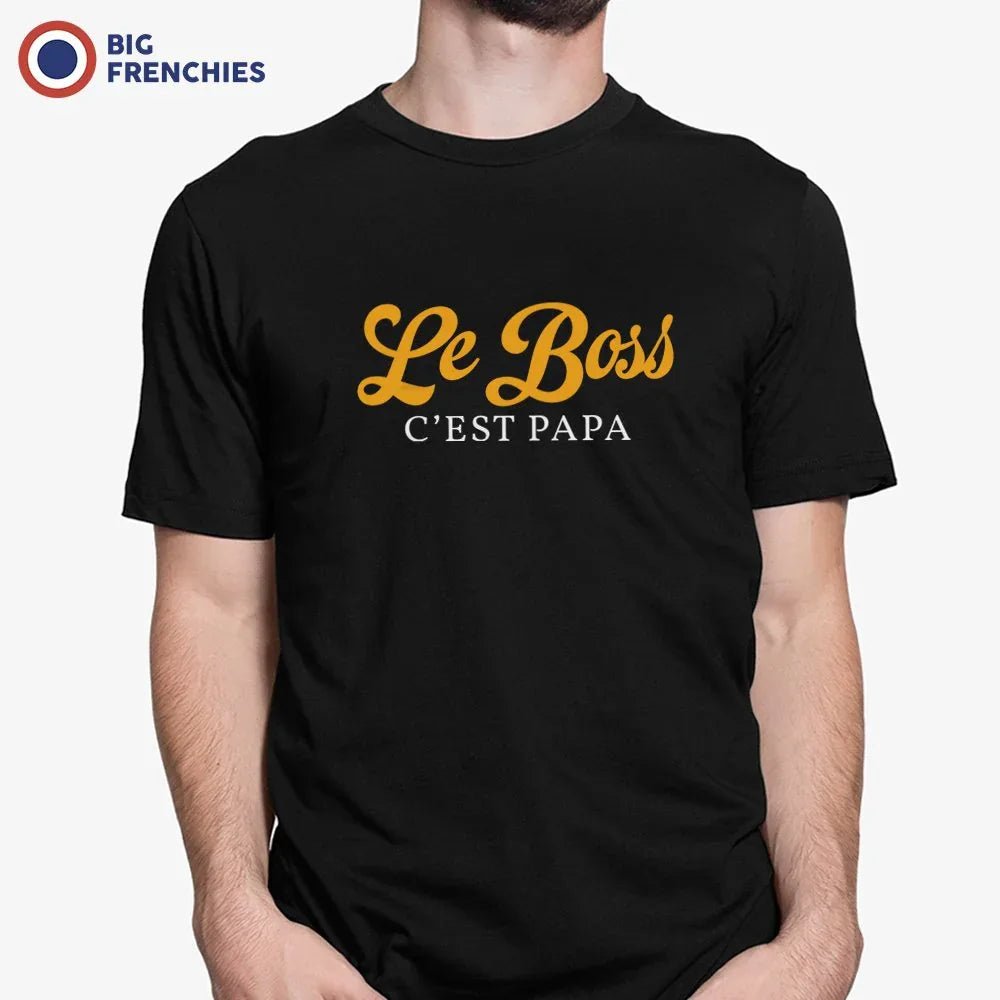 Le Boss C'est Papa Men's Organic Cotton Tee - Create Marketplace