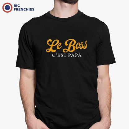 Le Boss C'est Papa Men's Organic Cotton Tee - Create Marketplace